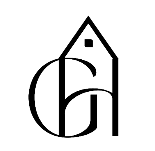 A black and white image of the letter g