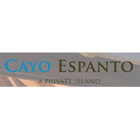 A logo of cayo espanto, a private island.
