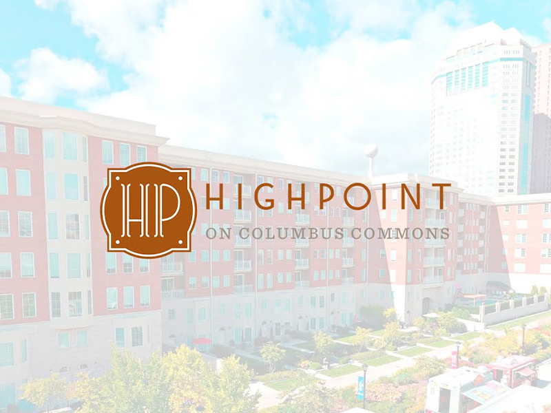A picture of highpoint on columbus commons.