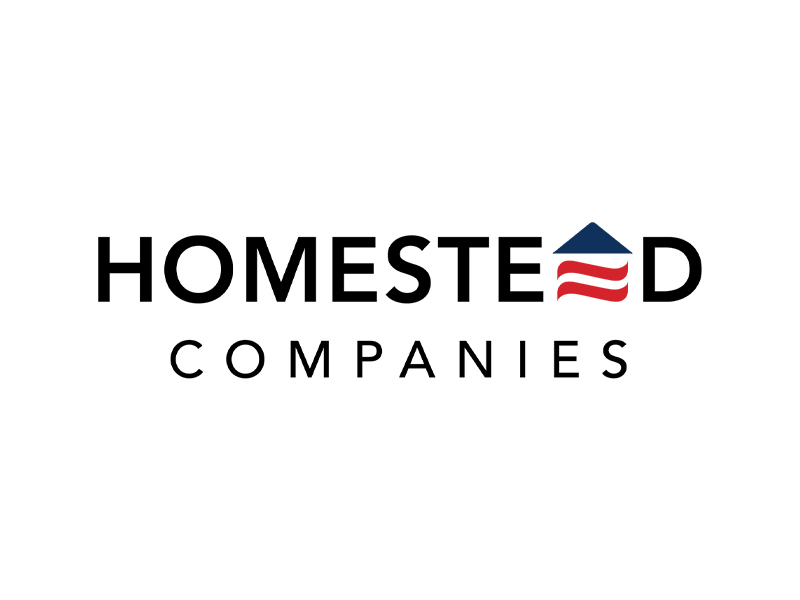 A logo of the company homestead companies.