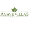 A green agave plant with the words " agave villas mexico ".